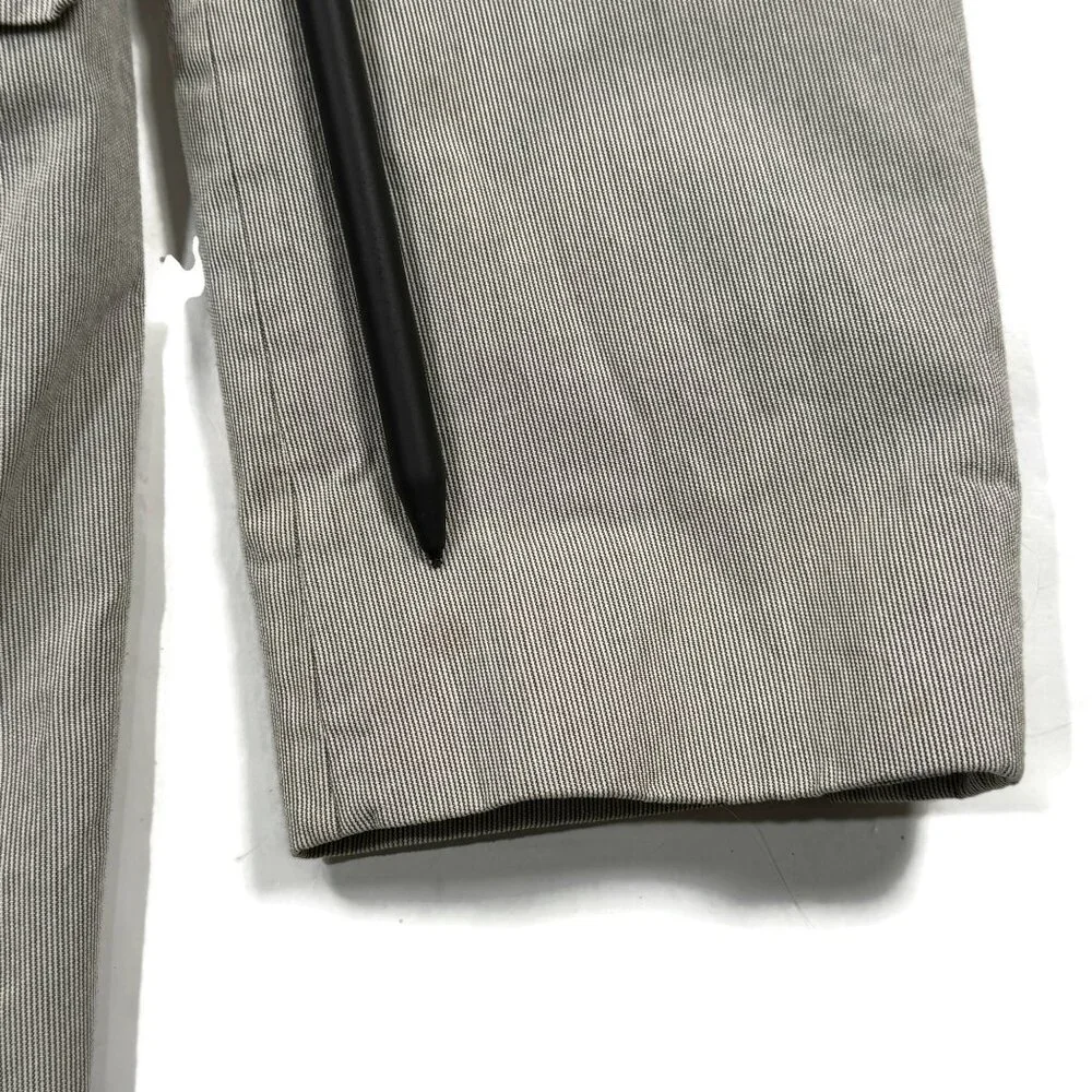 J CREW Ludlow‎ Blazer Jacket Gray Micro Stripe Mens 38R Cotton 16899